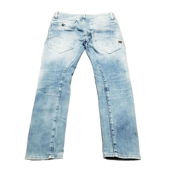 G Star Raw Jeans D Staq 3D Slim Men's Size 32 Blue Faded Stretch Denim (33x29) - Picture 3 of 6